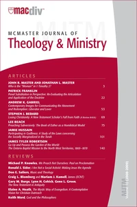 Cover of McMaster Journal of Theology and Ministry: Volume 10