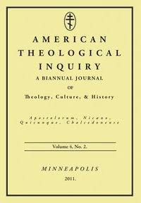 Cover of American Theological Inquiry, Volume Four, Issue Two