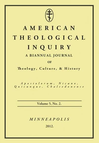 Cover of American Theological Inquiry, Volume Five, Issue Two