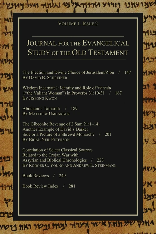 Cover of Journal for the Evangelical Study of the Old Testament, 1.2