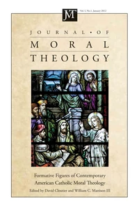Cover of Journal of Moral Theology, Volume 1, Number 1