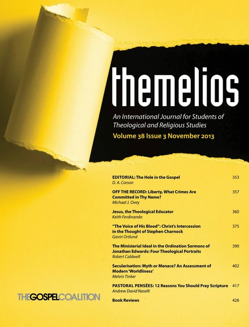 Cover of Themelios, Volume 38, Issue 3