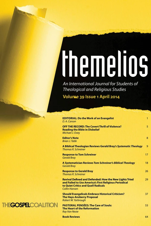 Cover of Themelios, Volume 39, Issue 1