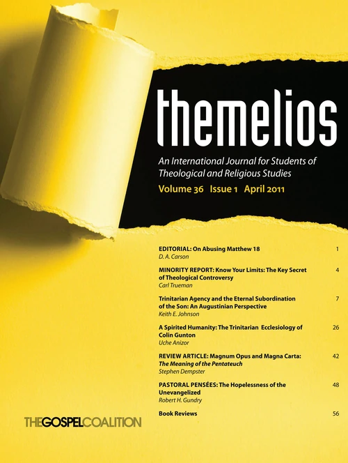 Cover of Themelios, Volume 36, Issue 1