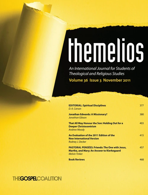 Cover of Themelios, Volume 36, Issue 3