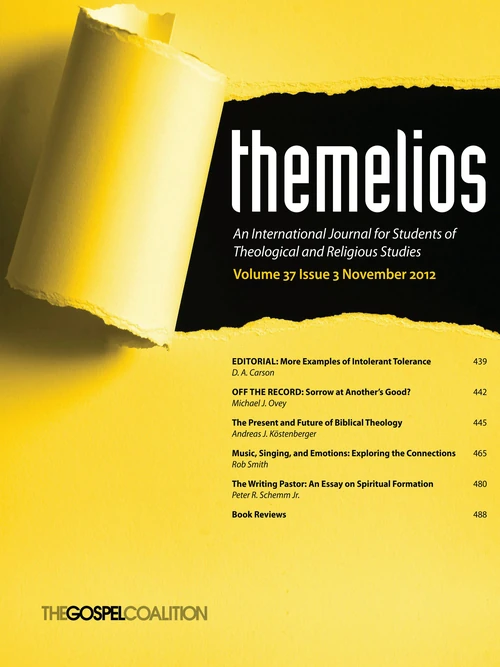 Cover of Themelios, Volume 37, Issue 3