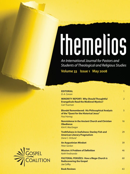 Cover of Themelios, Volume 33, Issue 1