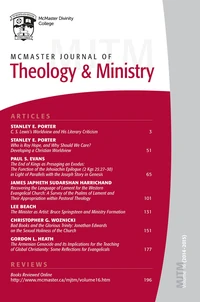 Cover of McMaster Journal of Theology and Ministry: Volume 16, 2014-2015