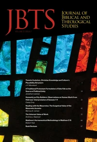 Cover of Journal of Biblical and Theological Studies, Issue 2.1