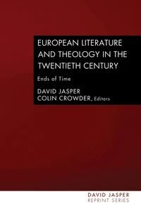Cover of European Literature and Theology in the Twentieth Century