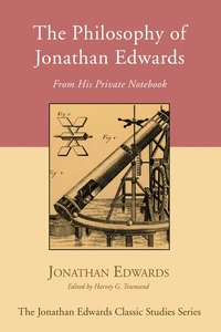 Cover of The Philosophy of Jonathan Edwards