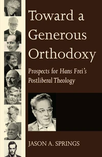 Cover of Toward a Generous Orthodoxy