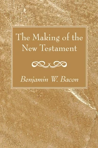Cover of The Making of the New Testament