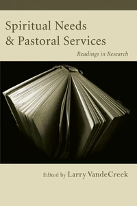 Cover of Spiritual Needs & Pastoral Services