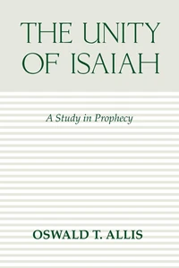Cover of The Unity of Isaiah