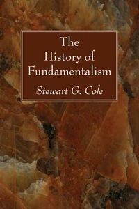 Cover of The History of Fundamentalism