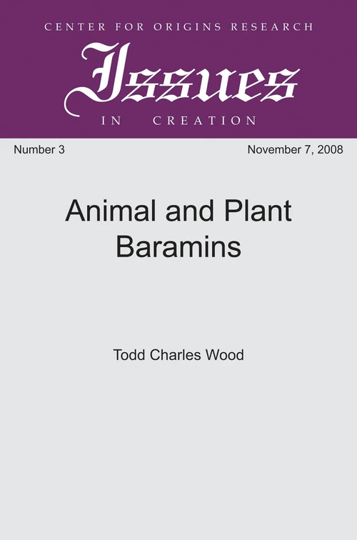 Cover of Animal and Plant Baramins