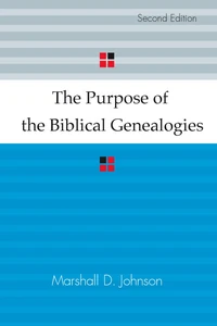 Cover of The Purpose of the Biblical Genealogies