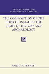 Cover of The Composition of the Book of Isaiah in the Light of History and Archaeology