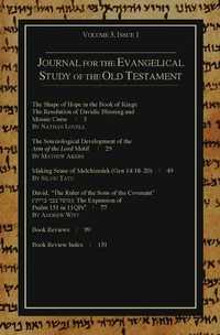 Cover of Journal for the Evangelical Study of the Old Testament, 3.1