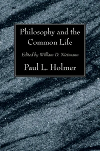 Cover of Philosophy and the Common Life