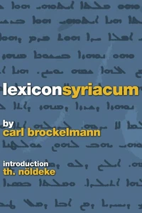 Cover of Lexicon Syriacum