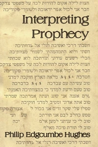 Cover of Interpreting Prophecy