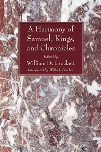 Cover of A Harmony of the Books of Samuel, Kings, and Chronicles