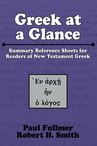 Cover of Greek at a Glance (Stapled Booklet)