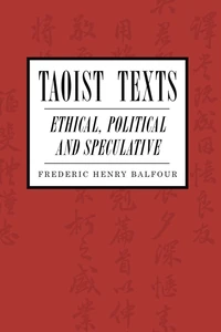 Cover of Taoist Texts