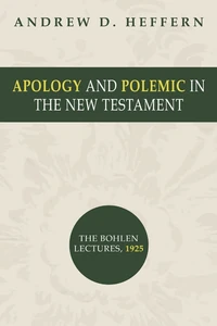Cover of Apology and Polemic in the New Testament