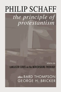 Cover of The Principle of Protestantism