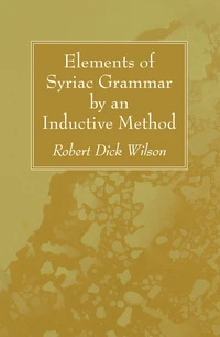 Cover of Elements of Syriac Grammar by an Inductive Method