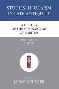 Cover of A History of the Mishnaic Law of Purities, Part 20