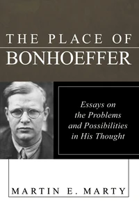 Cover of The Place of Bonhoeffer