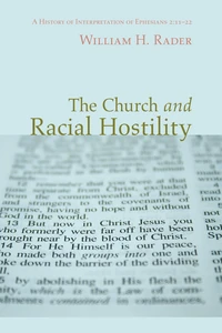 Cover of The Church and Racial Hostility