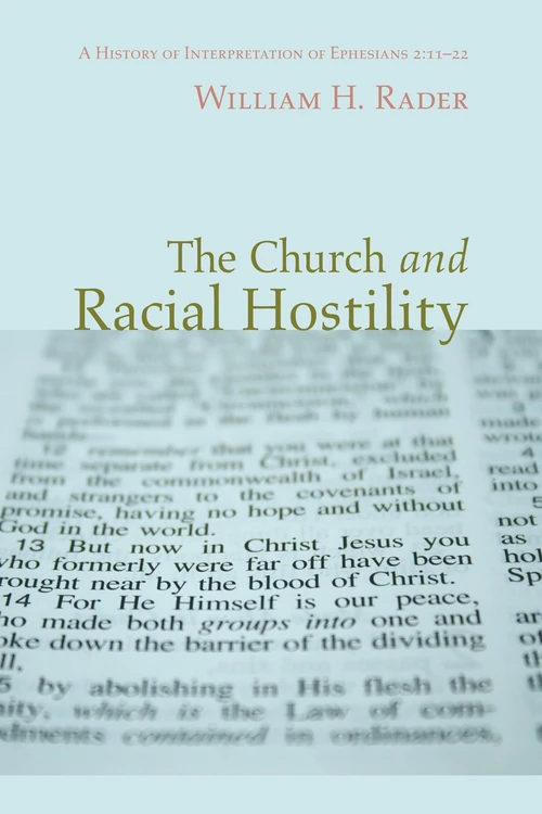 Cover of The Church and Racial Hostility