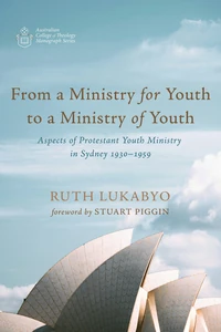 Cover of From a Ministry for Youth to a Ministry of Youth