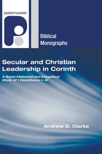 Cover of Secular and Christian Leadership in Corinth