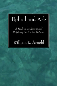 Cover of Ephod and Ark