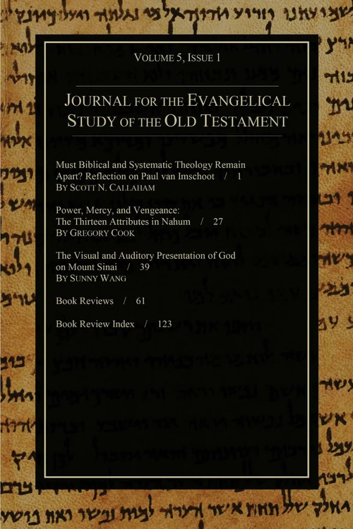 Cover of Journal for the Evangelical Study of the Old Testament, 5.1