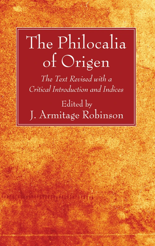 Cover of The Philocalia of Origen