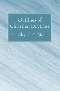 Cover of Outlines of Christian Doctrine