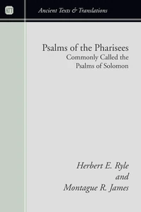 Cover of Psalms of the Pharisees, Commonly Called the Psalms of Solomon
