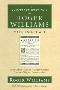Cover of The Complete Writings of Roger Williams, Volume 2
