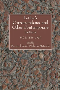 Cover of Luther's Correspondence and Other Contemporary Letters