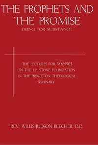 Cover of The Prophets and the Promise