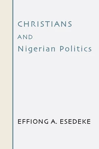 Cover of Christians and Nigerian Politics