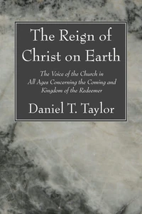 Cover of The Reign of Christ on Earth