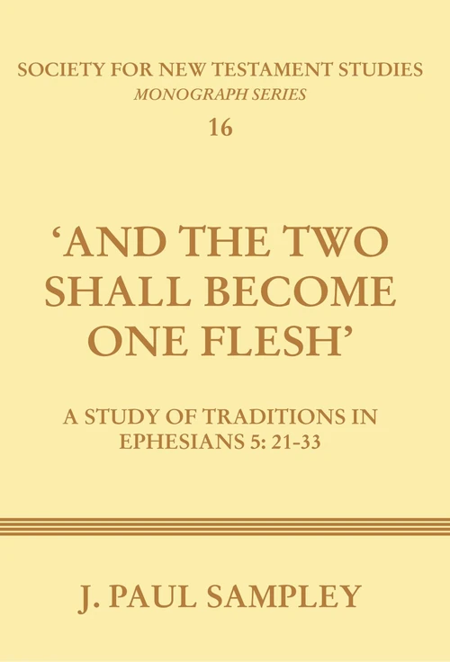 Cover of "And the Two Shall Become One Flesh"